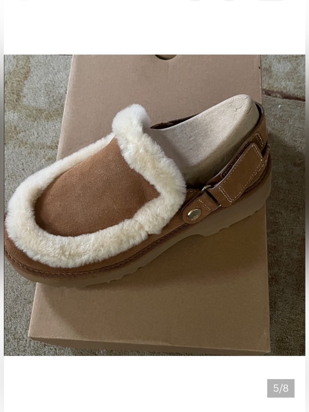 UGG Esme Suede Slingback Clogs - Picture 5 of 8